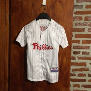Majestic Phillies Pence #3 jersey